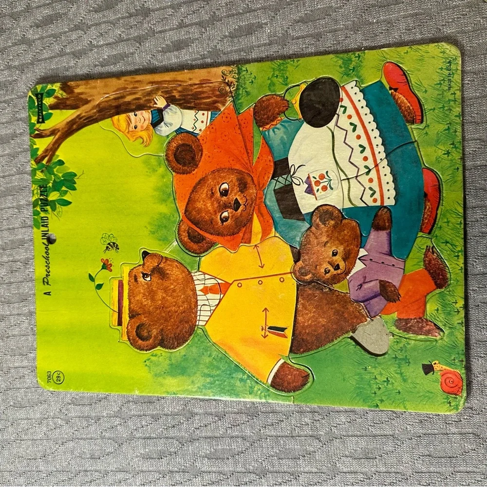 1972 Vintage Colorful Kids Puzzles